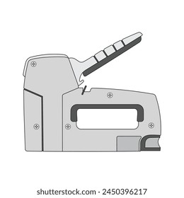 cartoon Vector illustration heavy duty staple icon Isolated on White