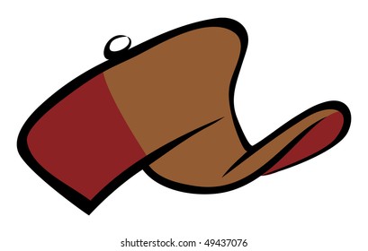 cartoon vector illustration hunter cap