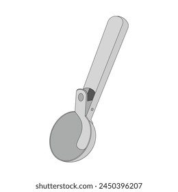 cartoon Vector illustration ice cream scoop icon Isolated on White