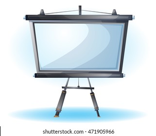 cartoon vector illustration interior office slide object with separated layers
