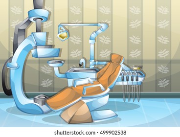 cartoon vector illustration interior surgery operation room with separated layers in 2d graphic
