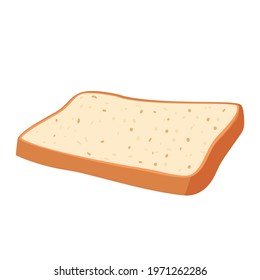 Cartoon vector illustration isolated object delicious flour food bakery bread whole grain toast