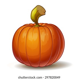 Cartoon vector illustration of a Jack-O-Lantern to be pumpkin, isolated on white. Neatly organized and easy to edit EPS-10