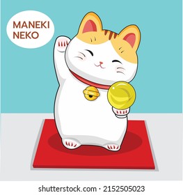 Maneki Neko Chinese Waving Arm Fortune Cat Cute Ceramic Lucky Cats Feng  Shui Good Luck Cat,Home Decoration, Store Opening Feng Shui Lucky