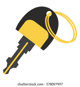 Cartoon Vector Illustration of a Key