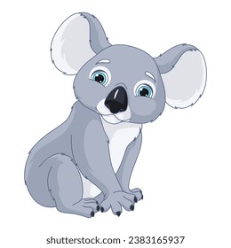 Ilustración vectorial de caricatura de koala