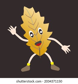 A cartoon vector illustration of Mr. September, suitable for children's and family books and magazines, fabric patterns, t-shirts and for other business purposes.