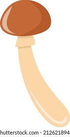 A cartoon vector illustration of mushroom.