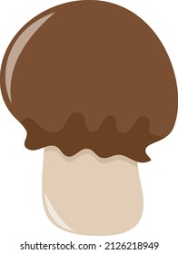 A cartoon vector illustration of mushroom.