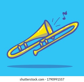 cartoon vector illustration of music instruments