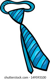 Cartoon Vector Illustration of Necktie Clip Art