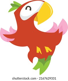 Dibujo vectorial de un loro.