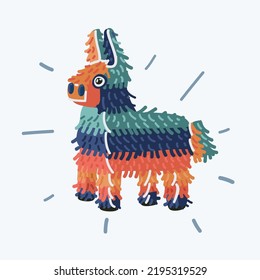 Cartoon Vector Illustration Pinata Lama Pinata Stock Vector (Royalty ...