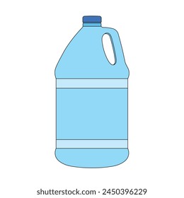 cartoon Vector illustration plastic water jug icon Isolated on White