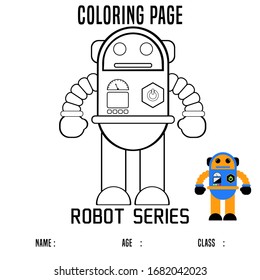 gasket coloring pages for kids robots