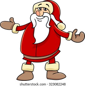 Cartoon Vector Illustration of Santa Claus on Christmas Time