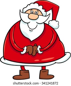 Cartoon Vector Illustration of Santa Claus Christmas Character