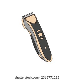 cartoon Vector illustration shaving machine icon in doodle style