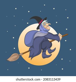 Cartoon. Vector illustration with simple gradients. Template of greeting card, invitation, banner, print, poster