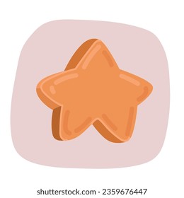 Ilustración vectorial de dibujos animados de la estrella