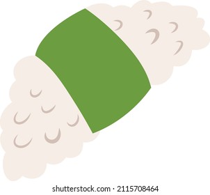 Dibujo vectorial de sushi o sashimi.