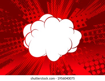 Cartoon Vector Illustration Template Design für Poster, Karte, Verkauf Banner. Pop Art Concept Comic Buch Hintergrund blast halftone Punkte. Cartoon Retro-Muster. Titelbild des Magazins im Stil der 90er Jahre