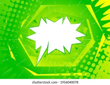 Diseño de plantilla de ilustración de vectores de dibujos animados para afiches, tarjetas, banner de venta. Concepto de arte pop de historieta de fondo de 50 puntos de media tonalidad. Patrón retro de dibujos animados. Resumen de la portada de la revista al estilo de los años 90