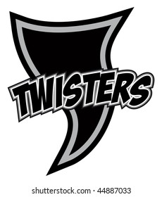 cartoon vector illustration tornado mascot