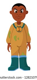 cartoon vector illustration of a toxic agent