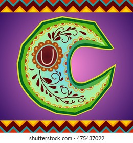 Cartoon vector illustration. Viva Mexico - mexican holiday poster and festive background - western style.