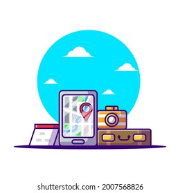 Cartoon Vector Illustrations Tourism Element. World Tourism Day, Building and Landmark Icon Concept