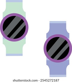 Cartoon Vector Ilustration Smart Watch