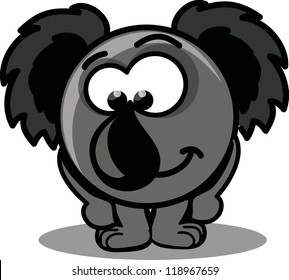 Cartoon vector koala
