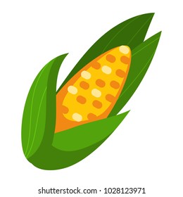 Cartoon vector maize, corn icon