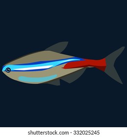 cartoon vector marine inhabitants
