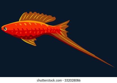 cartoon vector marine inhabitants