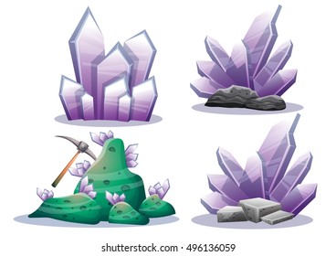 cartoon vector mine game object with separated layers for game and animation game design asset in 2d graphic