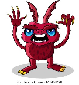 Cartoon vector monster.