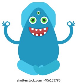 Cartoon Vector Monster.
