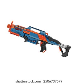 Cartoon Vector Nerf gun Handgun Weapon Toys Illustration 230824