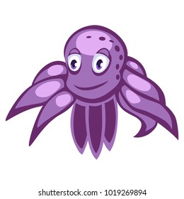 Cartoon vector octopus