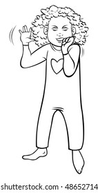 cartoon vector outline illustration