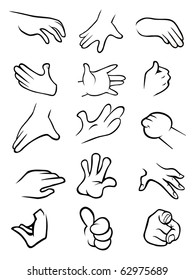 cartoon vector outline illustration of a