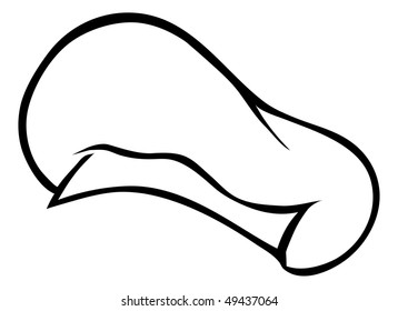 cartoon vector outline illustration chef hat