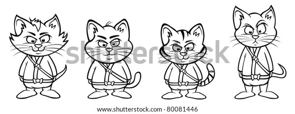 cat ninja coloring pages