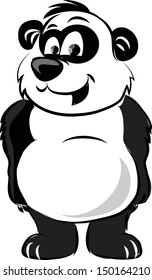 Cartoon vector panda