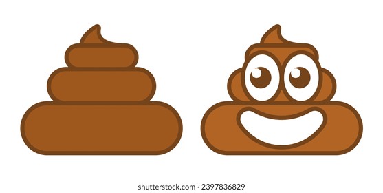 cartoon vector of a poop