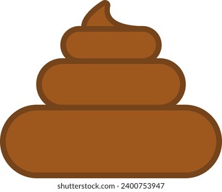 cartoon vector of a poop