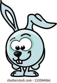 Cartoon vector rabbit