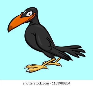 cartoon vector raven